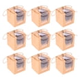 thumbnail image 1 of 10pcs Cupcake Packing Boxes Simple Cake Packaging Boxes Cake Cases Baking Boxes, 1 of 10