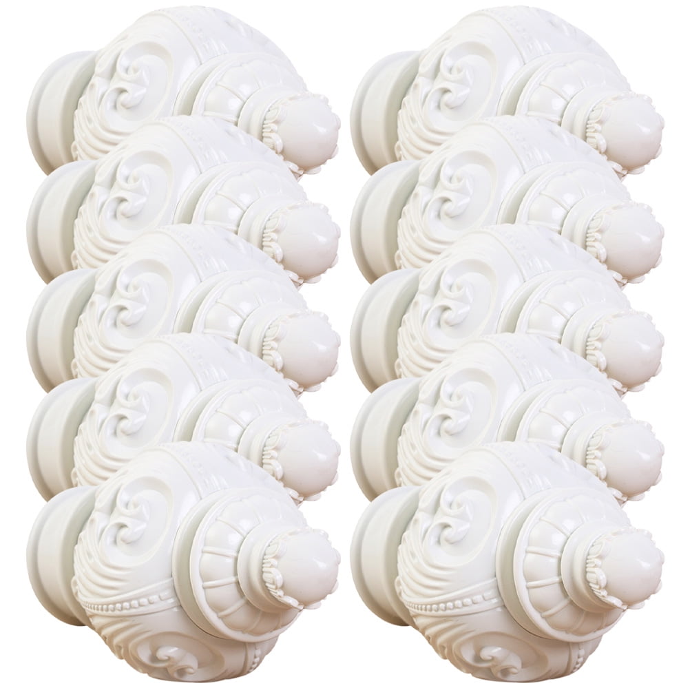 10pcs Curtain Rod Finials Curtain Pole Finials Curtain Rod Ends Curtain