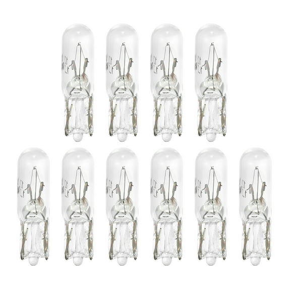 Unique Bargains 10pcs DC 12V T5 W1.2W LED Lights Incandescent Dashboard Light for Car Internal White
