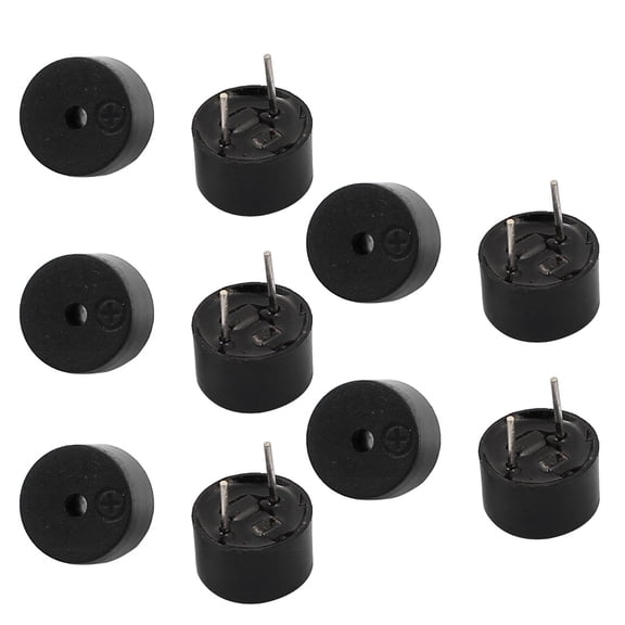 10pcs DC 5V Active Buzzer Magnetic Continous Beep Tone Alarm 9mm x 5.5mm
