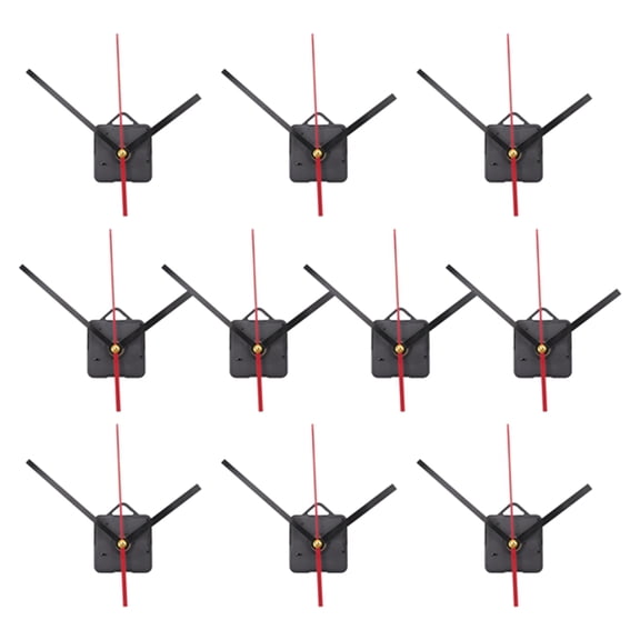 10pcs DIY Clock Movement Mechanism Silent Quartz Wall Hands Kit Repair Replacement Tool Parts