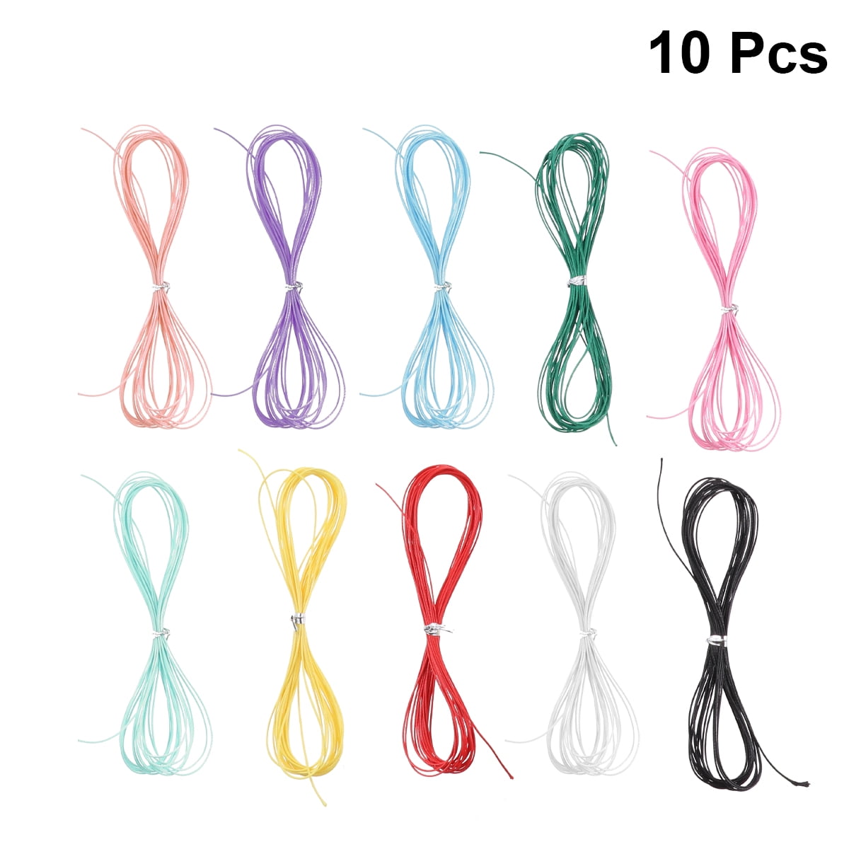 10pcs DIY Handcraft Braided Rope Wax Thread Rope Bracelet Necklace
