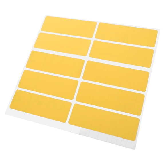 Yellow Adhesive Location Stickers for Desk Organization Self Adhesive Label Stickers for Workplace
