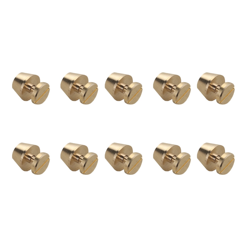 10pcs DIY Screw Nail Fine Copper Tower Head Studs Screw Base Copper