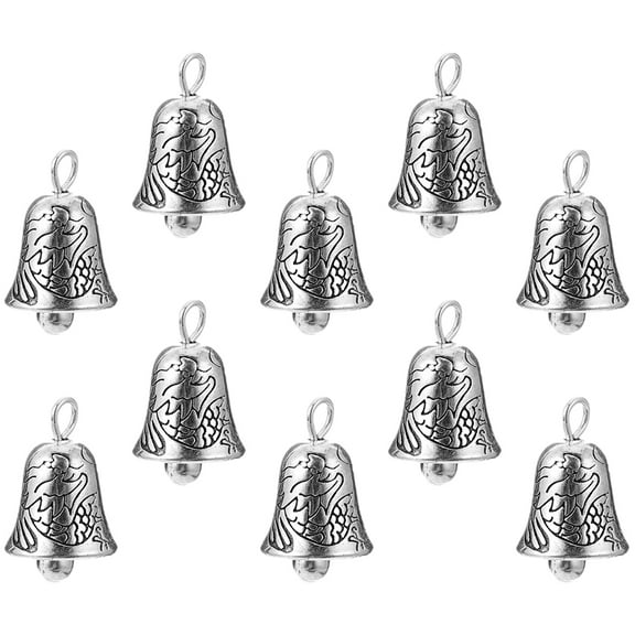 10pcs DIY Small Bells Charm Alloy Tiny Bells Craft Making Bells Hanging Bells for Jewelry