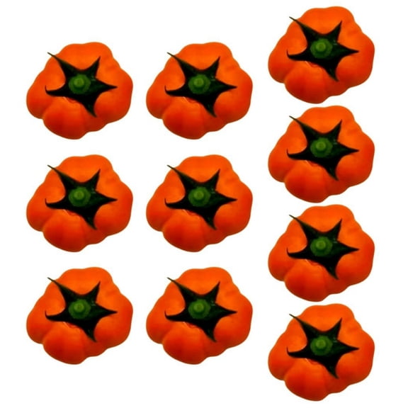 10pcs Decorative Foam Pumpkin Set For Halloween Thanksgiving Home Party Lightweight Artificial Vegetables Decoration
