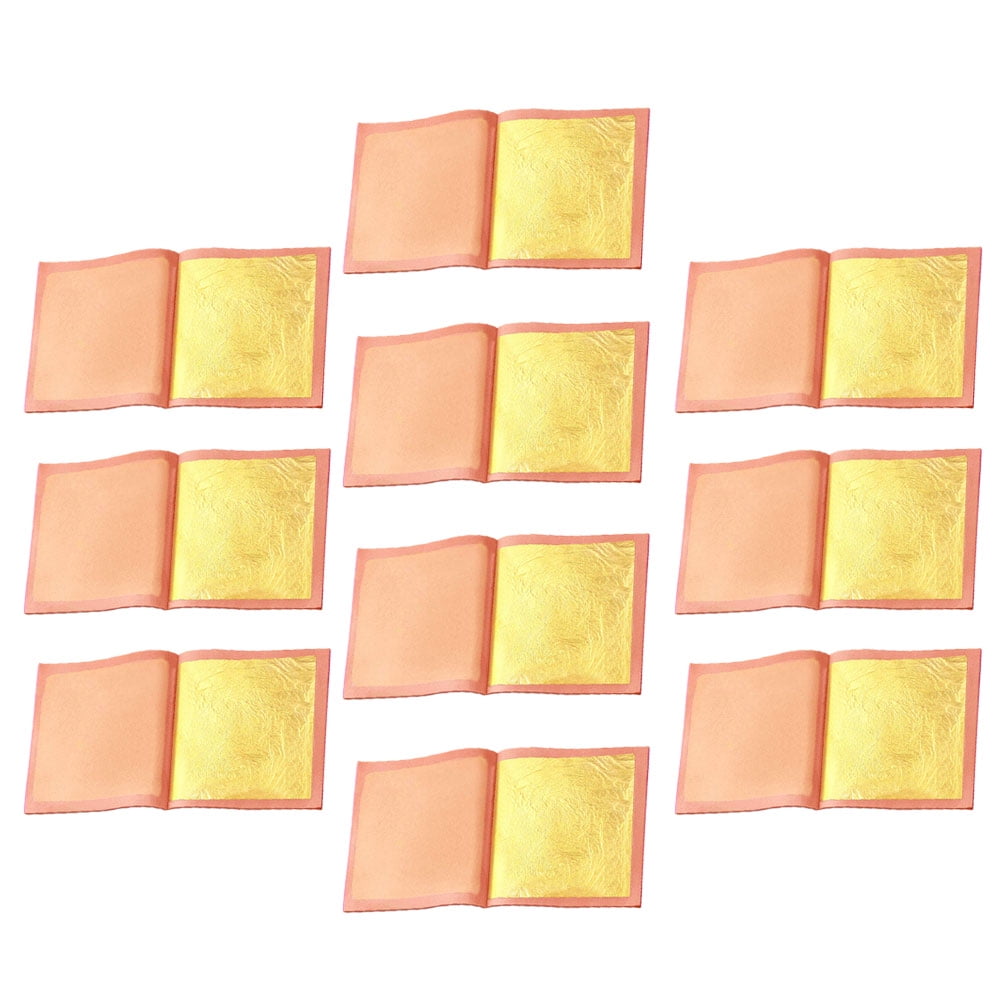 10pcs Deliacte Paper Decor Creative Pure Gold Foil Paper Edible Gold
