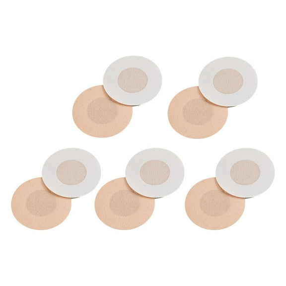 10pcs Disposable Cloth Nipple Stickers Invisible Traceless Summer Anti-bump U5R9