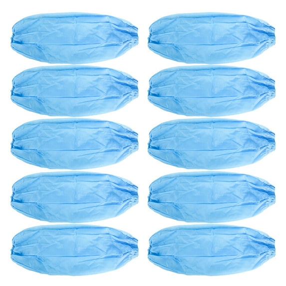 10pcs Disposable Environmental Friendly Degradable Sleeves Waterproof Antifouling Oil Proof Arm Sleeves Covers Cleaning Kitchen Tool for Home (Blue)