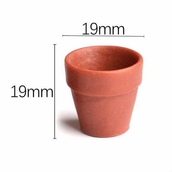 10pcs Dollhouse Miniature Accessories Mini Flowerpot Simulation Furniture Model Toys For Doll House Decoration