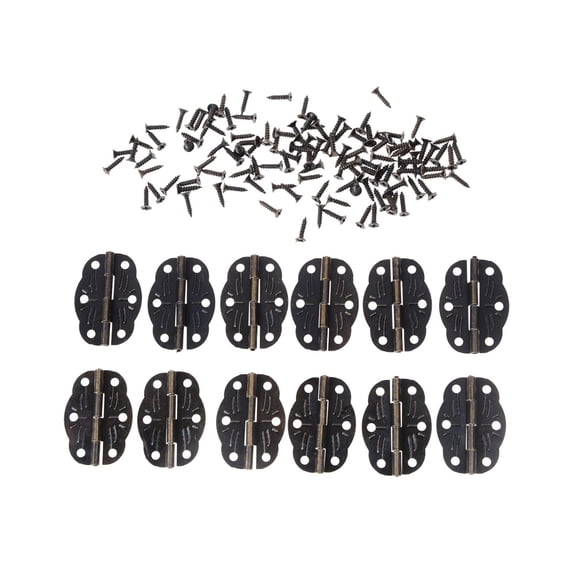 10pcs Door Butt Hinges Alloy rotated Antique Bronze 30mmx22mm Tool Parts