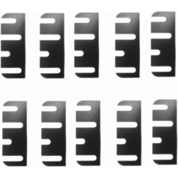 10pcs Door Hinge Shims 4 Inch - Easy Gap Filler for Interior Door Alignment, Fix Air Leaks & Misaligned Doors, Trimmable Hinge Shim Spacers, 0.030 Inch Thick (4 Hole Irregular)