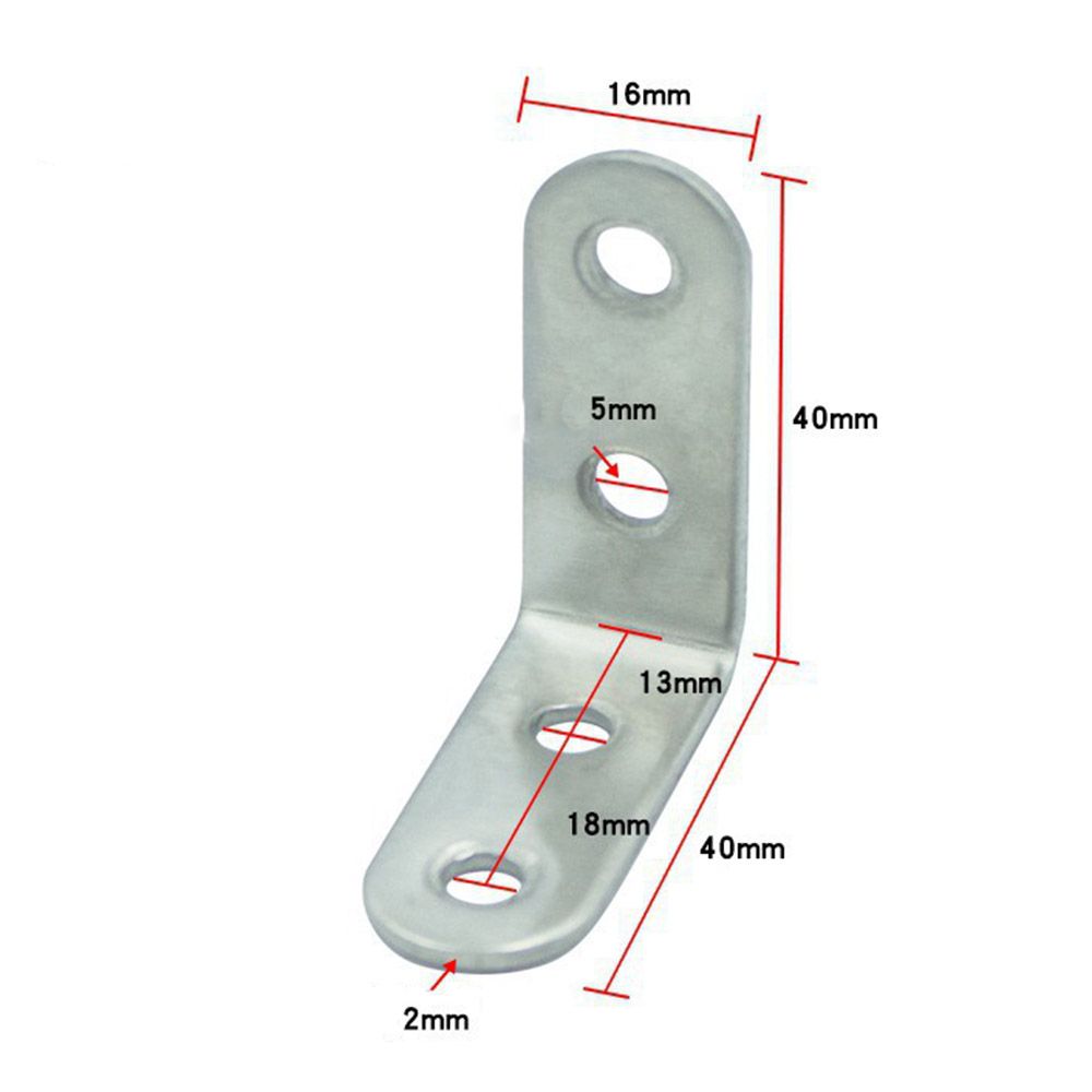 10pcs Door With Screws Angle Bracket Corner Fastener Fixture Bracket