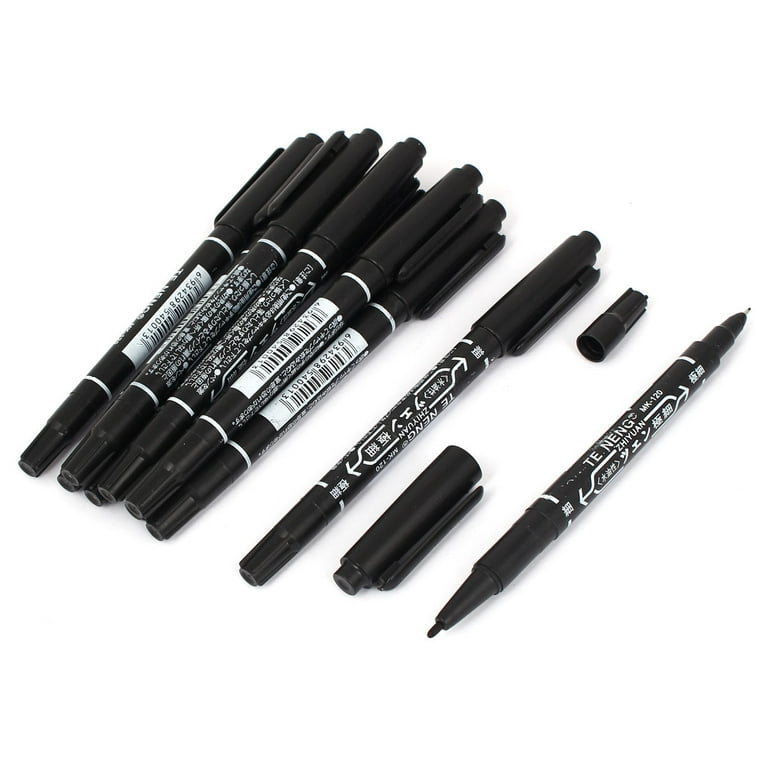 Bemlp+Waterproof+Metallic+Paint+Marker+Pens+With+Fluorescence+Colors+Tire+Black  for sale online