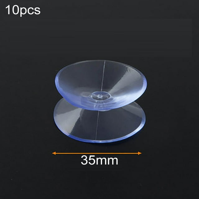10pcs Double Sided Suction Cups Clear Plastic Rubber Casement Suckers 20/30/35mm