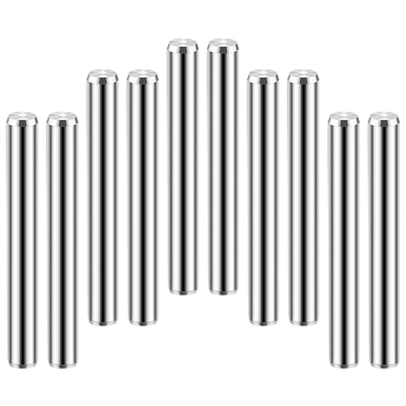 CIMAXIC 10Pcs Cylindrical Stainless Steel Shelf Support Pins for Bunk Bed and Furniture Fixing
