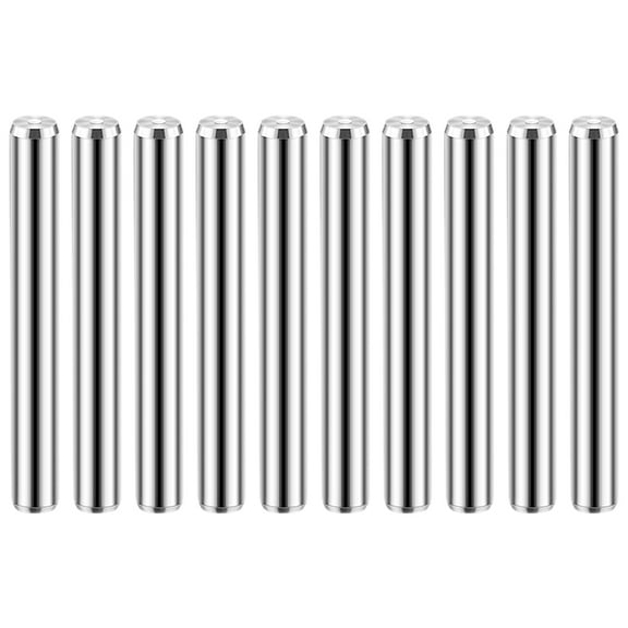 CIMAXIC 10Pcs Cylindrical Stainless Steel Shelf Support Pins for Bunk Bed and Furniture Fixing