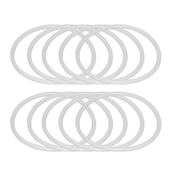 10pcs Dreamcatcher Round Hoops White Plastic Circles DIY Dreamcatcher Material Accessories (16cm)