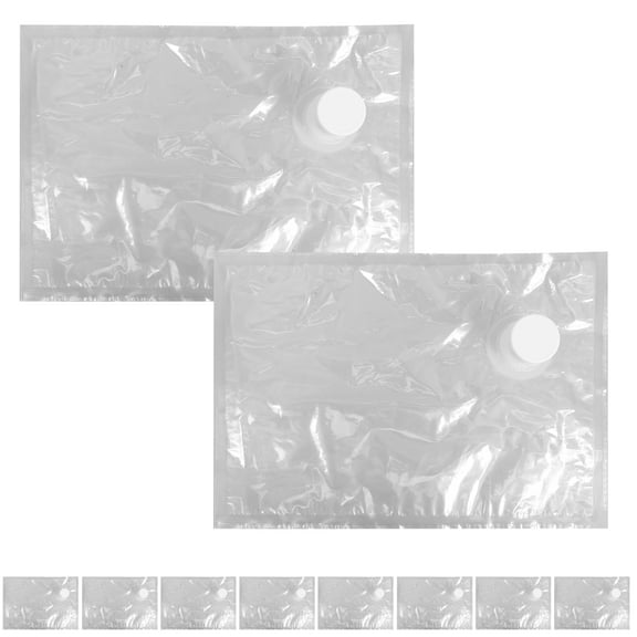 HOOWIFFY Portable Juice Pouches for Travel with Excellent Sealing Performance 3L Capacity Transparent Packaging Bag