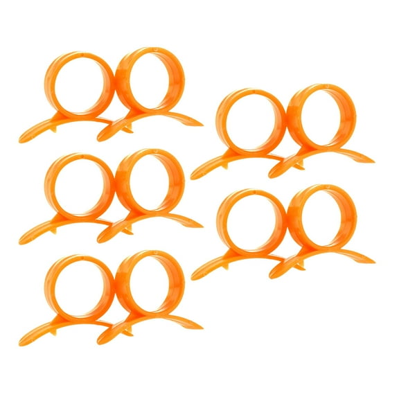 10pcs Ring Shaped Plastic Orange Lemon Opener Peeler Slicer Citrus Fruit Skin Remover Orange