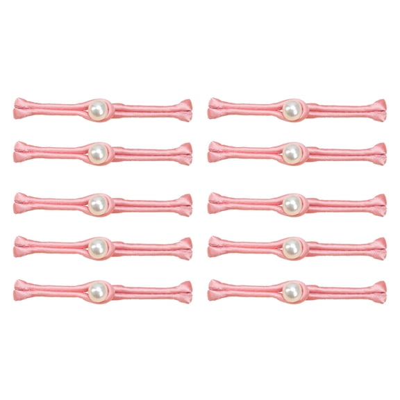 10pcs Dusty Chinese Knot Fasteners Pearls Embellished Buttons Sewing Button for Cheongsam Suits and Dance Clothes