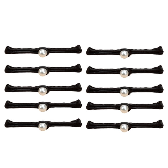 10pcs Dusty Chinese Knot Fasteners Pearls Embellished Buttons Sewing Button for Cheongsam Suits and Dance Clothes