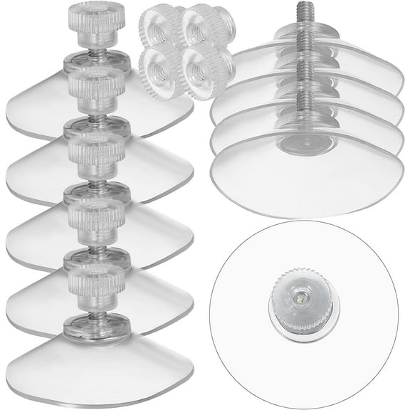 10pcs Duty Loofah Transparent Sponge Door Shower Vacuum Kitchen Suction Glass Wall for Hanger Hooks Christmas Adhesive Punch-Free Removable Window Wreath Towel Mm Bathroom Hangers