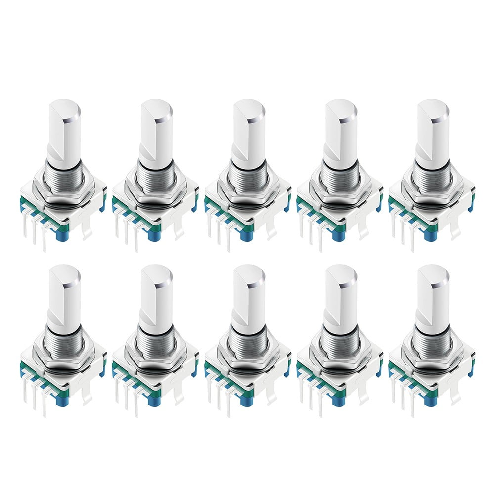 10pcs EC11 Rotary Encoder Switch with Integrated Push Button 15mm 20mm ...