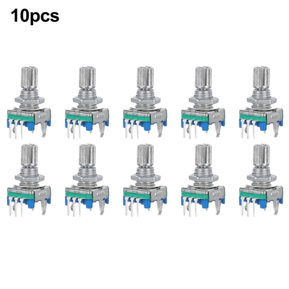 10pcs EC11 Rotary Encoder Switch with Integrated Push Button 15mm 20mm