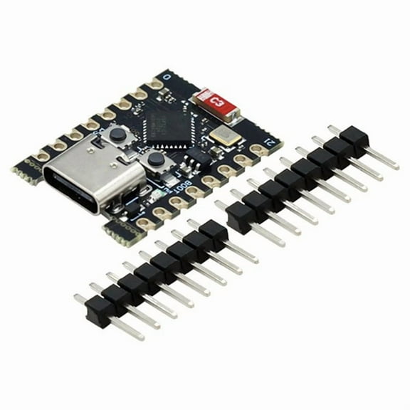 10pcs ESP32-C3 Development Board ESP32 Mini WiFi Bluetooth Development Board Easy Expansion and Power Supply Flexibility,10 x ESP32-C3 Development Board,Black