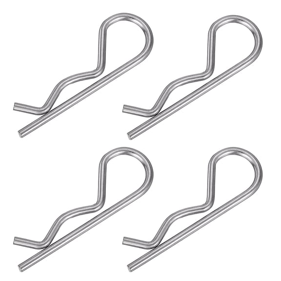 10pcs Ear Shaped Spring Cotter Pins Steel Hairpin Clips Marine Hardware Fastener for Effective Hitches Pin Locking solution