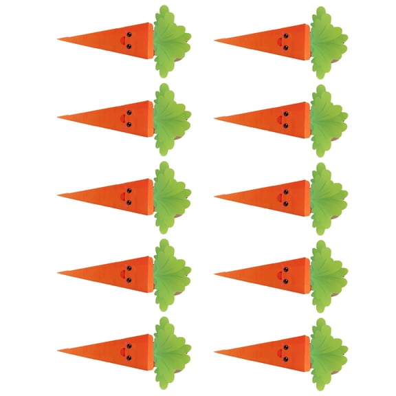 10pcs Easter Candy Boxes Cardboard Carrot Shape Candy Container Gift Boxes For Spring Celebration And Goodie Packing
