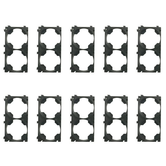 10pcs Easy to Install 26650 Lithium Battery Holder Frame, Stackable for Space Efficiency, Strong AntiShock Properties