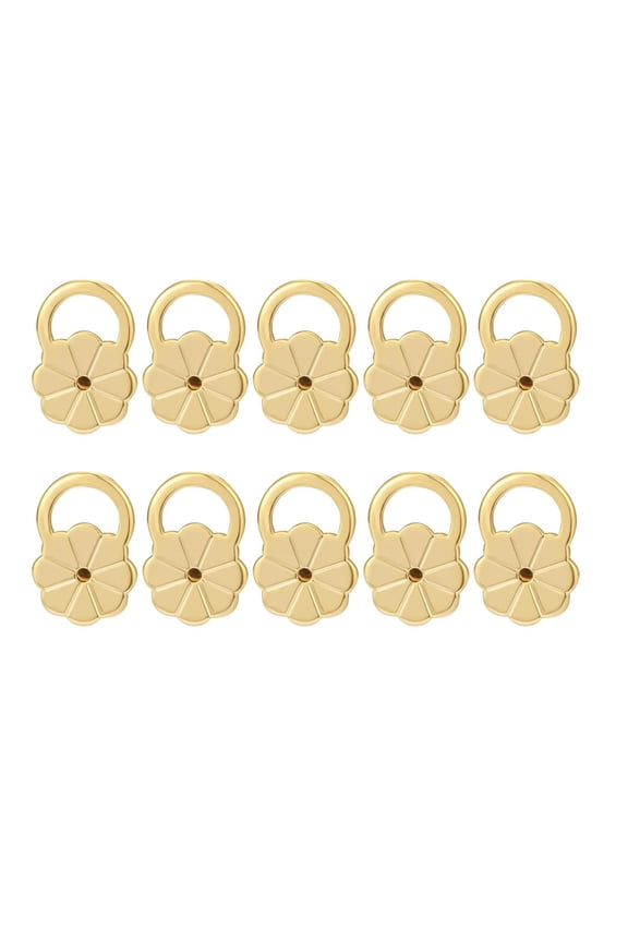 10pcs Earring Lifters Adjustable Hypoallergenical Ear Lobes Support Backs Metal Earring Stoppers for Droopy Earrings