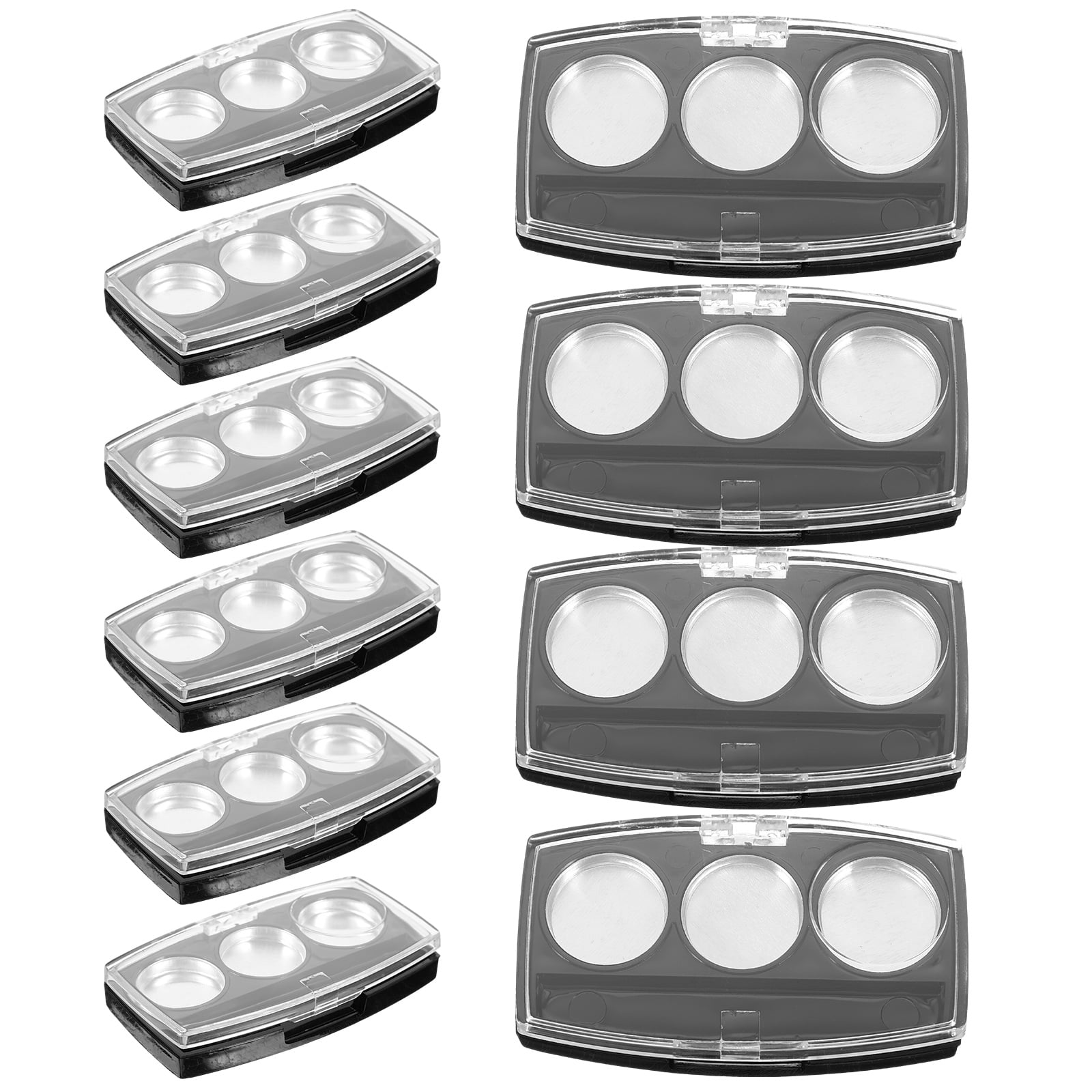 10pcs Empty Eyeshadow Trays DIY Eye Shadow Pigment Tray Eyeshadow
