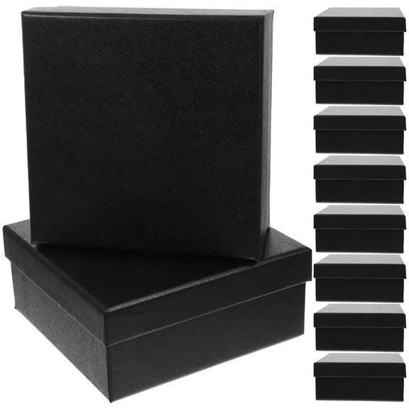 10pcs Empty Gift Boxes Square Shape Gift Box Thicken Gift Packing Box Candy Box