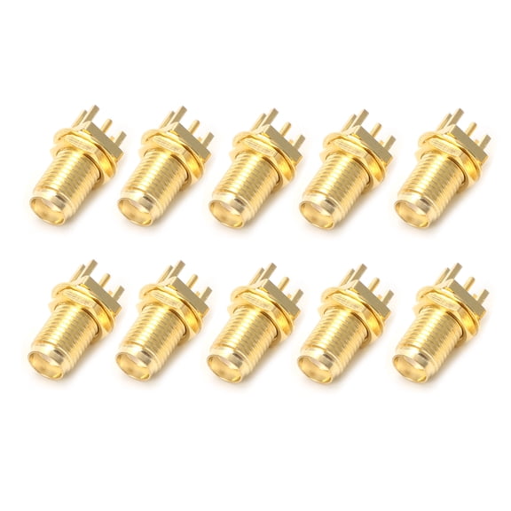 7829 10pcs End for Launch PCB Mount Mount SMA Female Jack Straight RF Connector Adapt