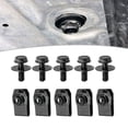 thumbnail image 1 of 10pcs Engine Under Gearbox Cover Clips Undertray Shield Splash Guard Fastener, 1 of 11