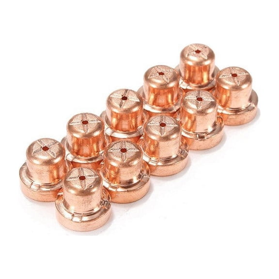 10pcs Extended Long Tip Electrode & Plasma Cutter Nozzles For PT31 LG40 40A