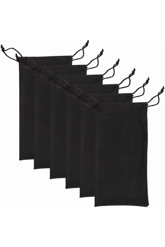 10pcs Eyeglasses Sunglasses Microfiber Pouch Bag, Cell Phone Storage Pouch 7.1" x 3.5"