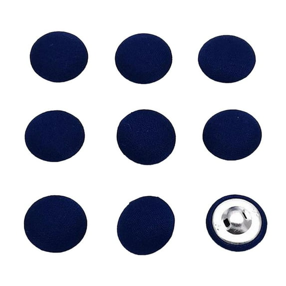 10pcs Fabric Buttons, Fabric-related Buttons, Fabric-related Decorative Buttons , Blue