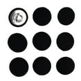 thumbnail image 1 of 10pcs Fabric Covered Button Shank Button DIY Garment Accessorie 2cm - , Black, 1 of 8