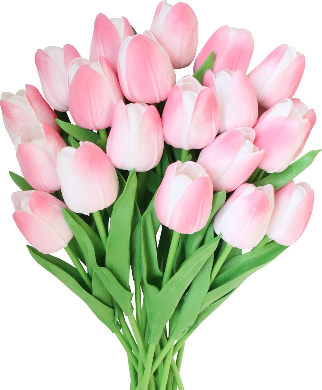 10pcs Fake Tulip Flowers Artificial Real Touch Flower in Bulk for Home Kitchen Wedding Decoration(Pink)