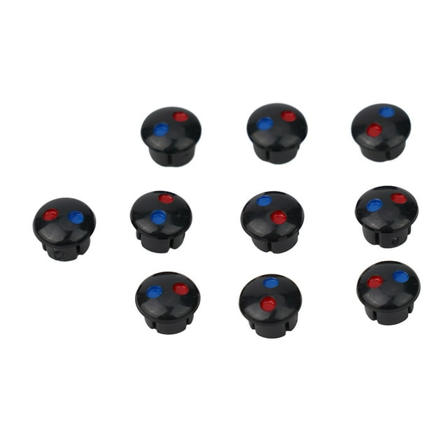 10pcs Faucet Handle Covers Red and Blue Label Hot and Cold Water Signs