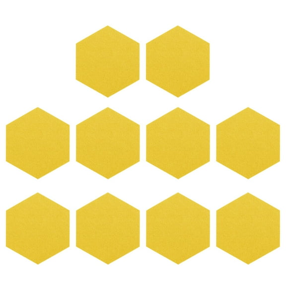 10pcs Felt Acoustic Panels Hexagon Sound Panels For Recording Studio Memo Board