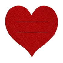 10pcs Felt Heart Tableware Set, Utensil Holders, Coasters and Napkin Rings for Valentine‘s Day Dinner, Rustic Wedding and Date Night A