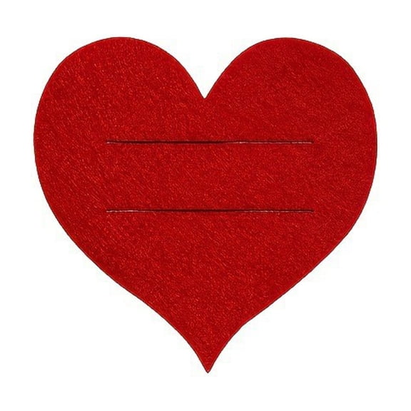 10pcs Felt Heart Tableware Set, Utensil Holders, Coasters and Napkin Rings for Valentine‘s Day Dinner, Rustic Wedding and Date Night A