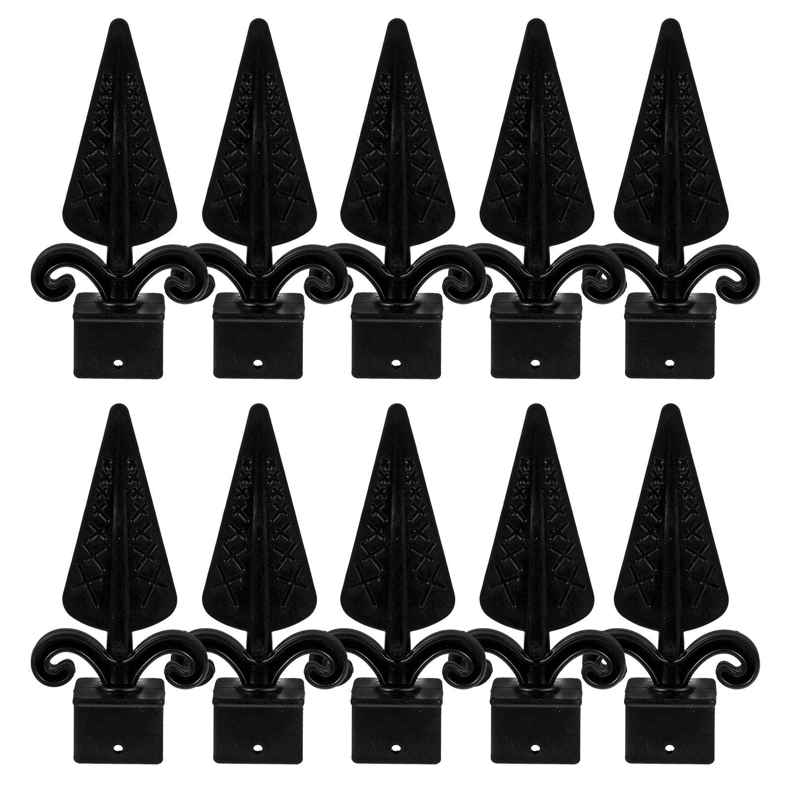 10pcs Fence Post Caps Outdoor Fence Post Caps Covers Decorative Picket ...