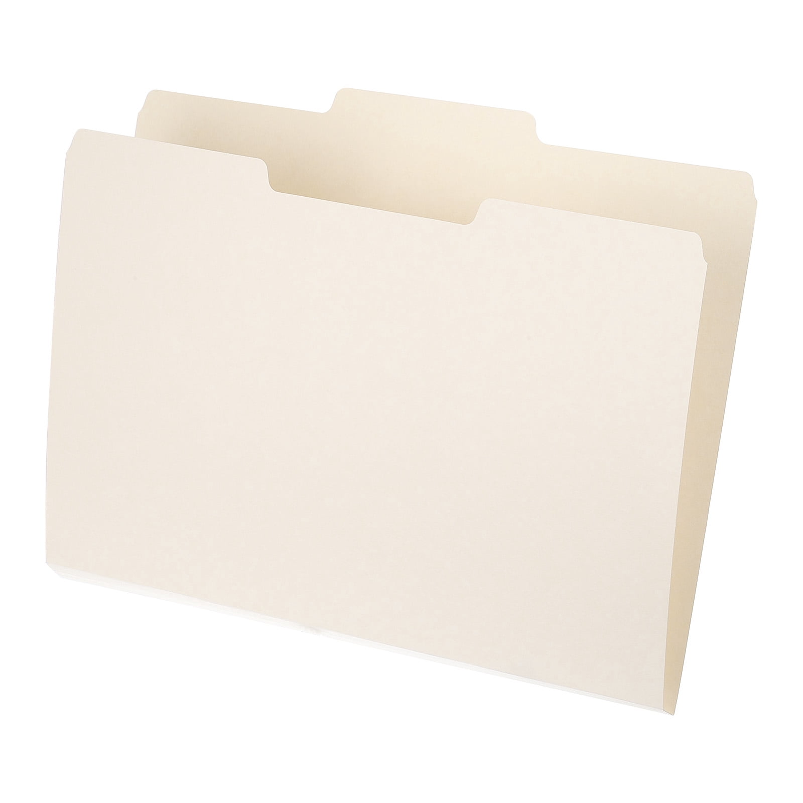10pcs File Folders, Manila File Folders 1/3 Cut in Center File Folders ...