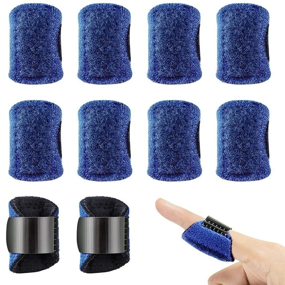 10pcs Finger Splint Adjustable Trigger Finger Splints Finger Brace Index Finger for Broken Finger, Arthritis, Injured Finger